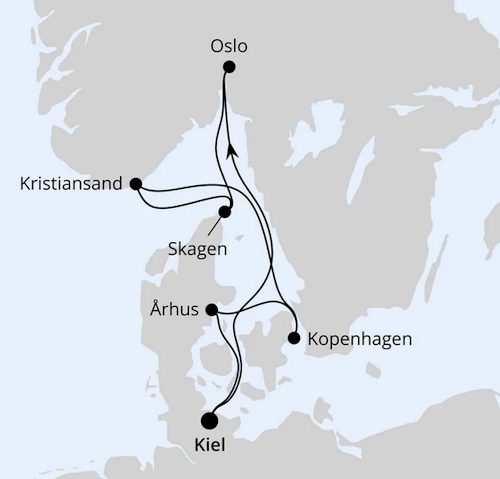Skandinavische Highlights ab Kiel, AIDAnova vom 06.06.2026 bis 13.06.2026