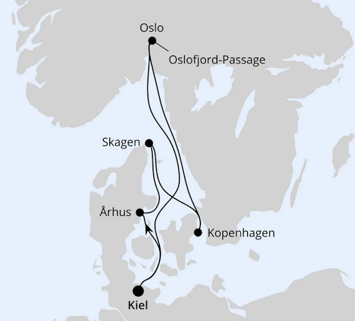 Skandinavische Highlights ab Kiel, AIDAnova vom 23.05.2026 bis 30.05.2026