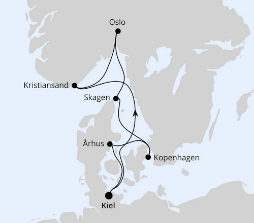 Skandinavische Highlights ab Kiel, AIDAnova vom 25.04.2026 bis 02.05.2026
