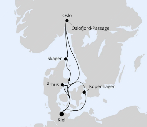 Skandinavische Highlights ab Kiel, AIDAnova vom 26.09.2026 bis 03.10.2026