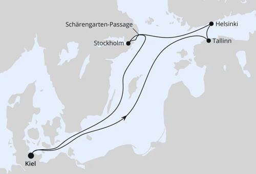 AIDA Ostsee ab Kiel, AIDAprima vom 08.11.2025 bis 15.11.2025