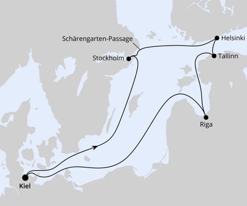 AIDA Weihnachtsmärkte in der Ostsee ab Kiel, AIDAprima vom 11.12.2025 bis 20.12.2025