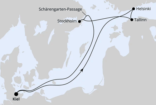 AIDA Weihnachtsreise in der Ostsee ab Kiel, AIDAprima vom 20.12.2025 bis 27.12.2025