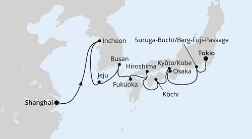 China, Südkorea & Japan 2, AIDAstella vom 09.03.2027 bis 24.03.2027