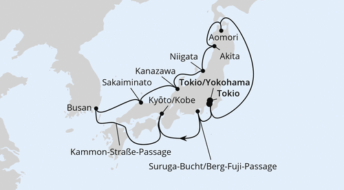 Große Japan-Rundreise zur Frühlingsblüte 2, AIDAstella vom 24.03.2027 bis 07.04.2027