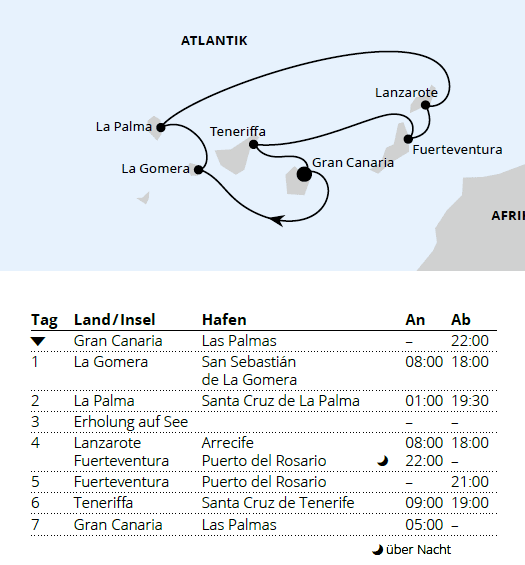 Kanaren mit La Gomera, AIDAstella vom 21.11.2027 bis 28.11.2027