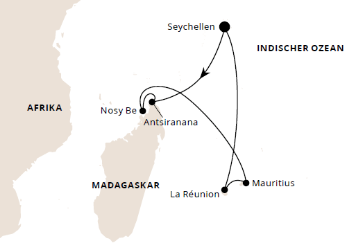  AIDAstella 16.12.2025 - AIDA Mauritius, Seychellen & Madagaskar 2 Bildidee 