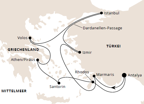 AIDA Östliches Mittelmeer mit Istanbul ab Antalya 2, AIDAstella vom 11.10.2026 bis 22.10.2026