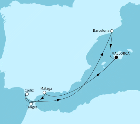Mein Schiff 1 vom 26.04.2027 bis 03.05.2027, TUI Cruises - Faszination Mittelmeer
