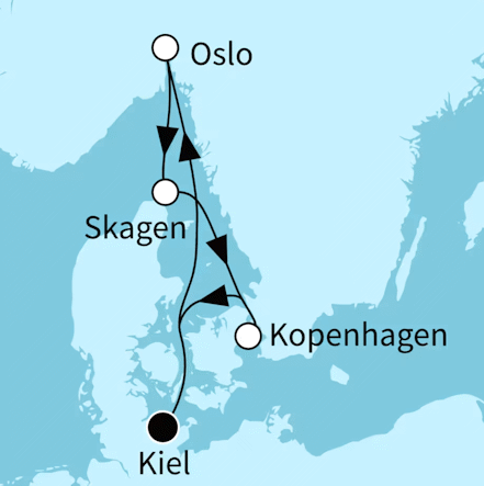 Mein Schiff 1 vom 25.06.2027 bis 30.06.2027, TUI Cruises - Kurze Auszeit ins Nordland