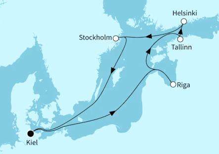 Mein Schiff 1 vom 25.07.2027 bis 01.08.2027, TUI Cruises - Metropolen der Ostsee