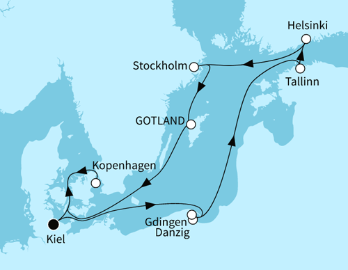 Ostsee mit Helsinki & Visby, Mein Schiff 1 vom 24.06.2024 bis 04.07.2024