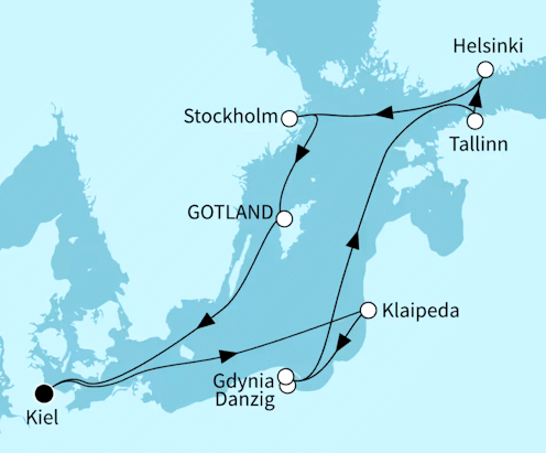 Mein Schiff 1 vom 01.08.2027 bis 11.08.2027, TUI Cruises - Sommertr&auml;ume in der Ostsee