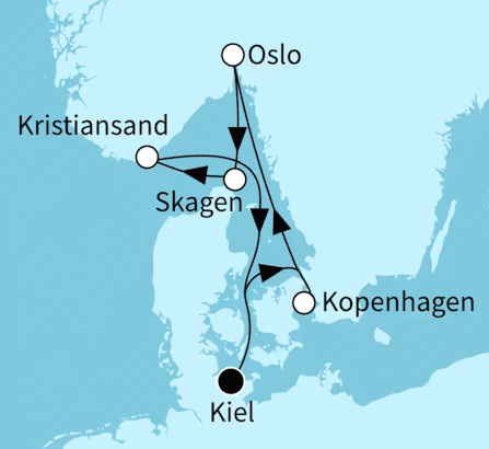 Mein Schiff 1 vom 11.07.2027 bis 18.07.2027, TUI Cruises - Stippvisite ins Nordland