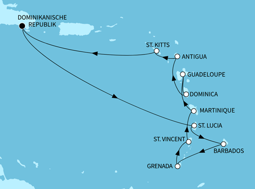 Karibische Inseln ab/bis La Romana, Mein Schiff 2 vom  19.03.2027 bis 02.04.2027