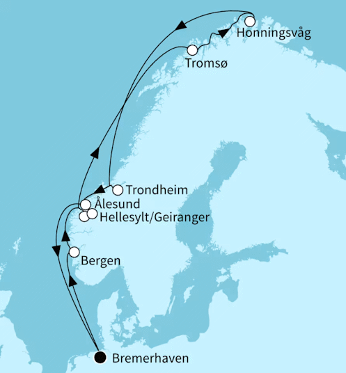 Norwegens Fjordwelten mit Geiranger, Mein Schiff 2 vom 27.07.2027 bis 08.08.2027