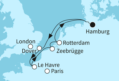 Westeuropas Vielfalt, Mein Schiff 2 vom 15.09.2026 bis 22.09.2026