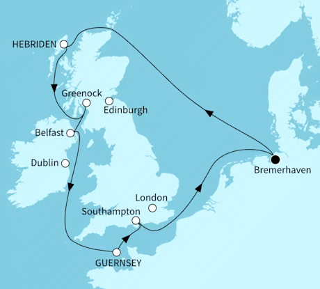 Best of Gro&szlig;britannien, Mein Schiff 3 vom 28.06.2027 bis 08.07.2027