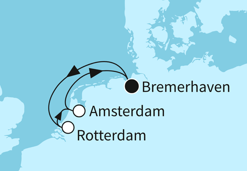 Kurzreise Hollands hübsche Hafenstädte, Mein Schiff 3 vom 04.06.2026 bis 09.06.2026