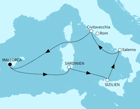La Dolce Vita, Mein Schiff 3 vom 08.10.2027 bis 15.10.2027