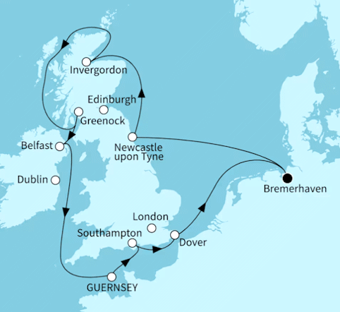 Rund um die gr&uuml;ne Insel, Mein Schiff 3 vom 08.07.2027 bis 20.07.2027