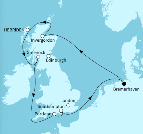 Schottisches Hochland und britischer Charme, Mein Schiff 3 vom 04.05.2027 bis 14.05.2027