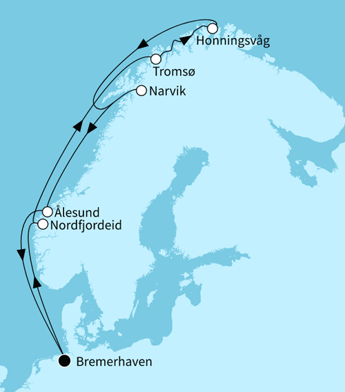 Winterliches Norwegen, Mein Schiff 3 vom 15.03.2026 bis 29.03.2026