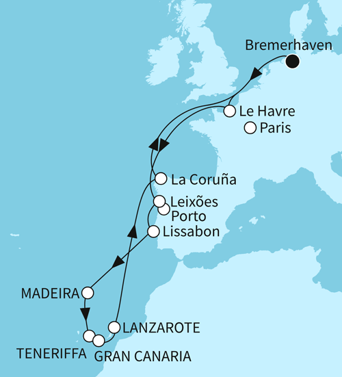 Zeitlose Kanaren, Mein Schiff 3 vom 23.12.2026 bis 10.01.2027