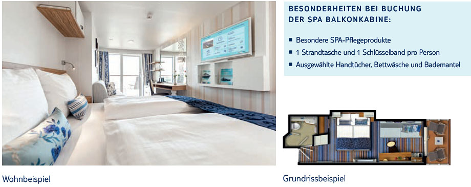 Mein Schiff 4 Spa-Balkonkabine