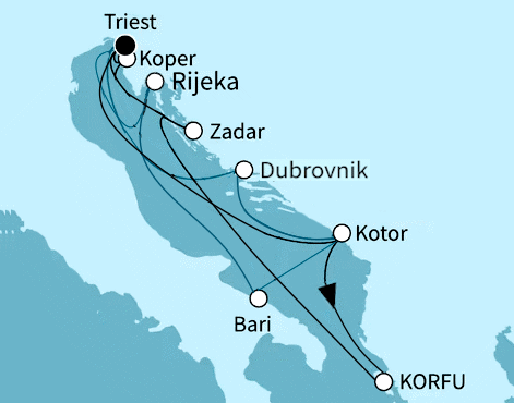 Adria intensiv, Mein Schiff 4 vom 18.07.2027 bis 01.08.2027