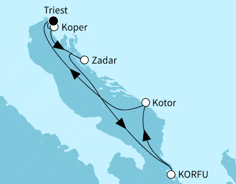 Mein Schiff 4 vom 11.07.2027 bis 18.07.2027 - Sehnsuchtsziele an der Adria
