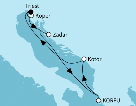 Inselgl&uuml;ck im Mittelmeer, Mein Schiff 4 vom 22.08.2027 bis 29.08.2027