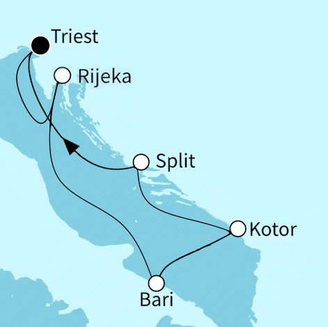 Sonnenseiten der Adria, Mein Schiff 4 vom 15.08.2027 bis 22.08.2027
