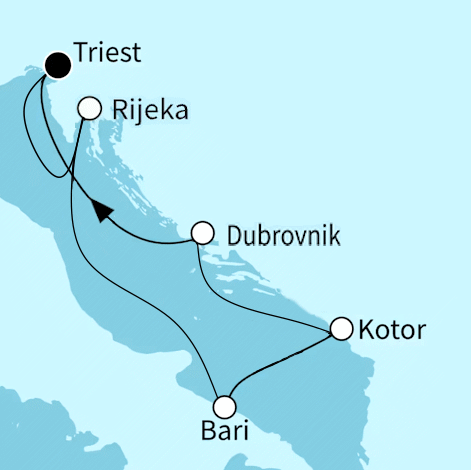 Sonnenseiten der Adria, Mein Schiff 4 vom 18.07.2027 bis 25.07.2027