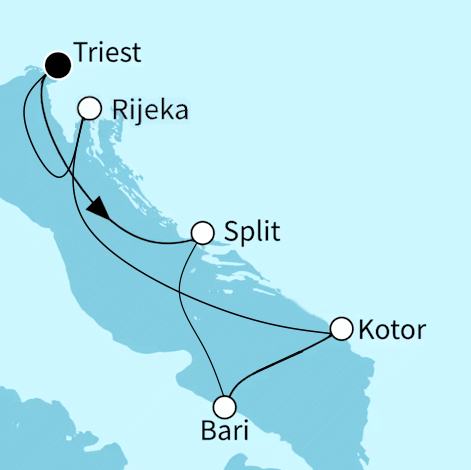 Mein Schiff 4 - Sonnenseiten der Adria, Mein Schiff 4 vom 20.06.2027 bis 27.06.2027