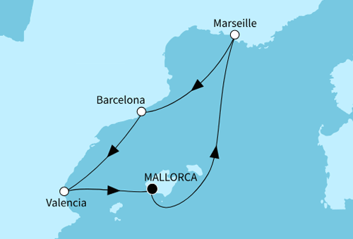 Mittelmeer - Wildcat Tattoo Cruise, Mein Schiff 4 am 01.05.2026