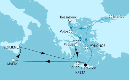 H&ouml;hepunkte des &ouml;stlichen Mittelmeers - 14 Tage, Mein Schiff 5 vom 07.05.2027 bis 21.05.2027