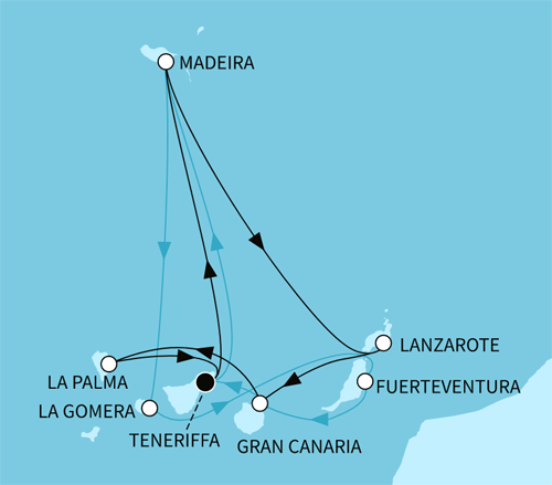 Kanaren mit Madeira 2 Wochen, Mein Schiff 5 Reisen vom 21.11.2024 bis 20.03.2025