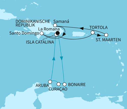 Karibische Inselwelten, Mein Schiff 5 am 11.11.2026 und 09.12.2026