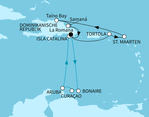 Karibische Inselwelten, Mein Schiff 5 vom 27.01.2027 bis 10.02.2027