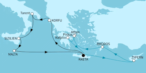 &Ouml;stliches Mittelmeer intensiv - 14 Tage, Mein Schiff 5 vom 20.08.2027 bis 03.09.2027