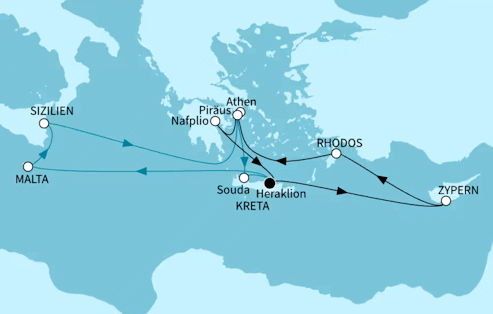 &Ouml;stliches Mittelmeer intensiv - 14 Tage, Mein Schiff 5 vom 24.09.2027 bis 08.10.2027