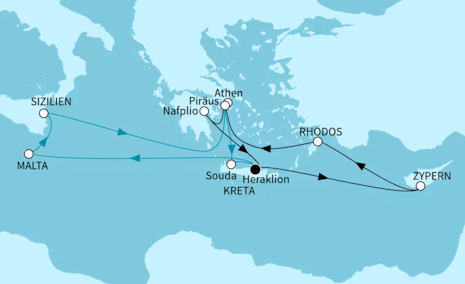 &Ouml;stliches Mittelmeer intensiv - 14 Tage, Mein Schiff 5 vom 25.06.2027 bis 09.07.2027