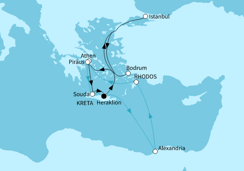 Östliches Mittelmeer intensiv, Mein Schiff 5 vom 24.10.2025 bis 07.11.2025