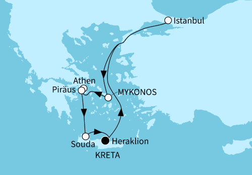 Östliches Mittelmeer mit Istanbul, Mein Schiff 5 am 23.05.2025, 25.07.2025, 29.08.2025 & 03.10.2025