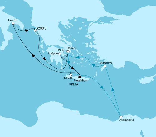 Vielfalt des &ouml;stlichen Mittelmeers, Mein Schiff 5 im Sommer 2026