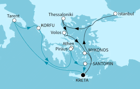 Vielfalt des &ouml;stlichen Mittelmeers - 14 Tage, Mein Schiff 5 vom 30.07.2027 bis 13.08.2027