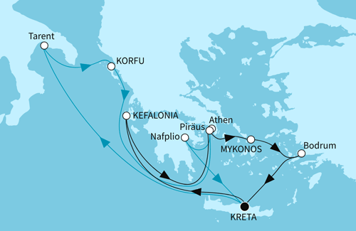 Vielfalt des &ouml;stlichen Mittelmeers f&uuml;r 14 N&auml;chte, Mein Schiff 5 im Sommer 2026
