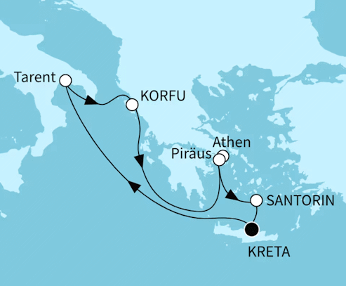 Vielfalt des &ouml;stlichen Mittelmeers f&uuml;r 7 Tage mit Mein Schiff 5 in 2027