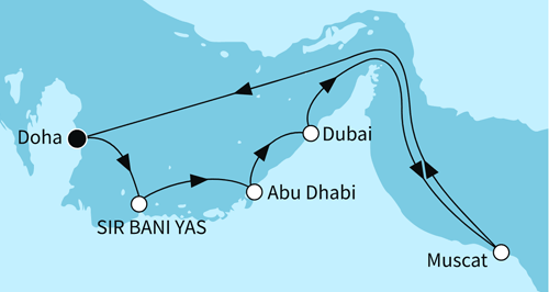 Zauber des Orients, Mein Schiff 5 vom 28.02.2026 bis 10.03.2026